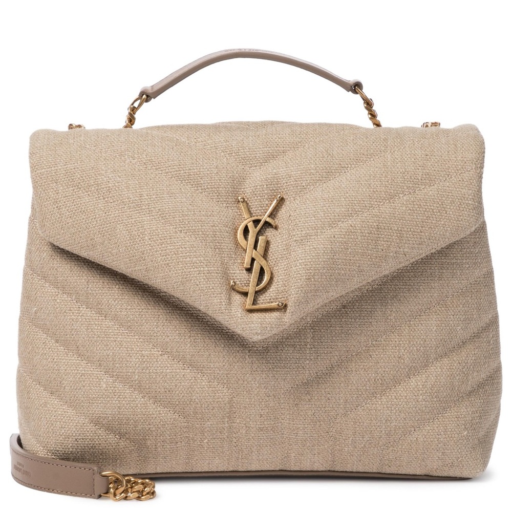 YSL Saint Laurant Loulou Maltisse linen bag very rare excellent condition